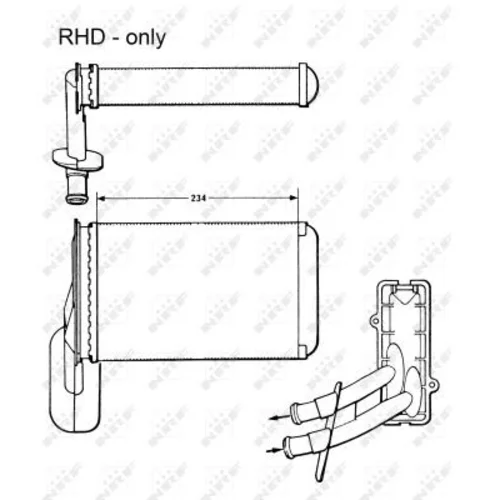 Výmenník tepla vnútorného kúrenia NRF 58623 - obr. 4