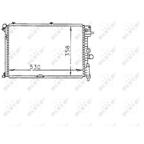 Chladič motora NRF 58974 - obr. 3