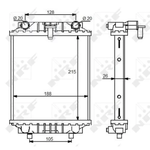 Chladič motora NRF 59125 - obr. 4