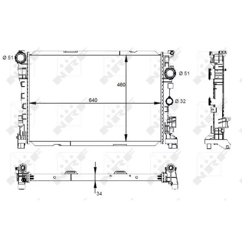 Chladič motora NRF 59133 - obr. 1