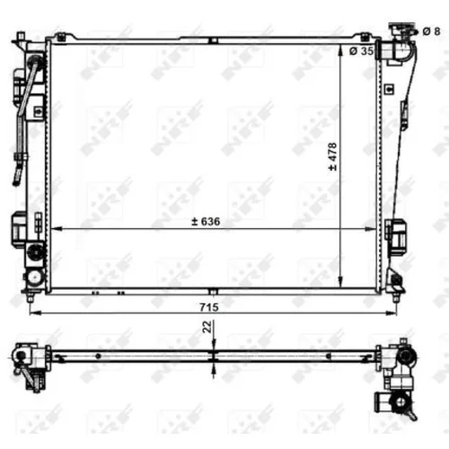 Chladič motora NRF 59200 - obr. 4