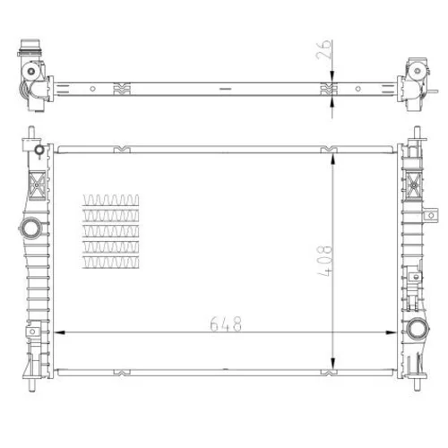 Chladič motora NRF 59355 - obr. 4