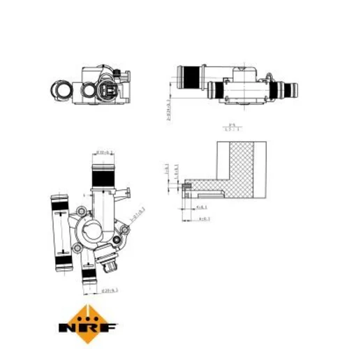 Termostat chladenia NRF 725011 - obr. 4