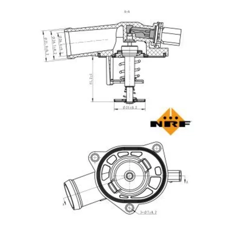 Termostat chladenia NRF 725130 - obr. 4