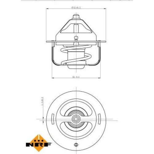 Termostat chladenia NRF 725147 - obr. 4