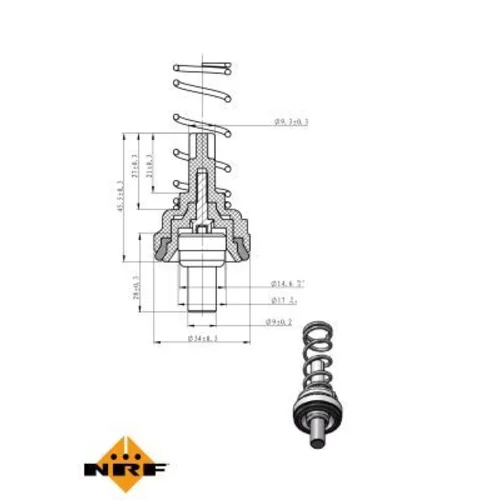 Termostat chladenia NRF 725203 - obr. 4