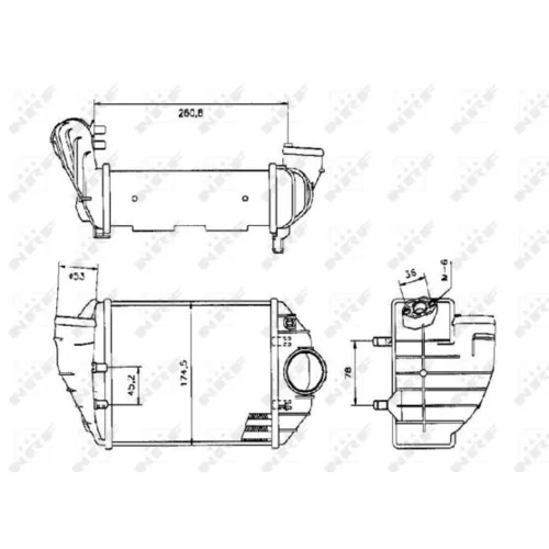 Chladič plniaceho vzduchu NRF 30133 - obr. 4