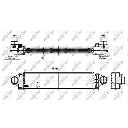 Chladič plniaceho vzduchu NRF 30304 - obr. 4