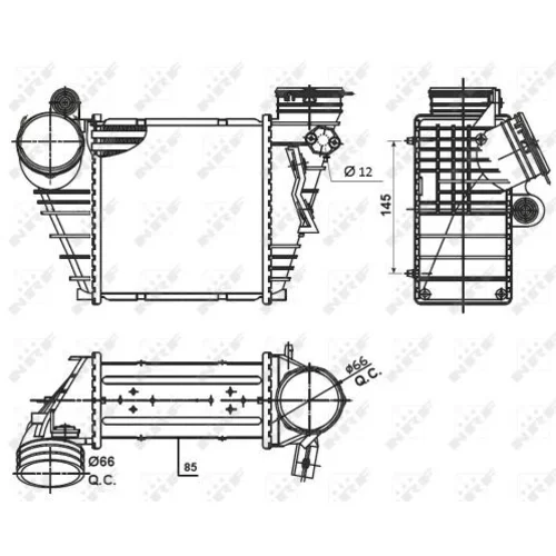 Chladič plniaceho vzduchu NRF 30838 - obr. 4