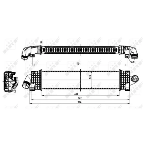 Chladič plniaceho vzduchu 30870 /NRF/ - obr. 4