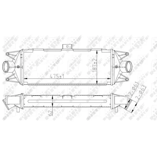 Chladič plniaceho vzduchu NRF 30879 - obr. 4