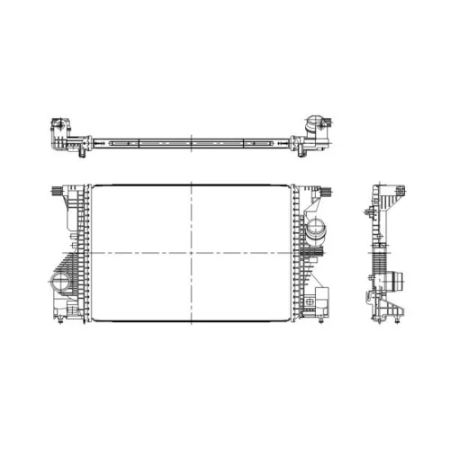 Chladič plniaceho vzduchu NRF 309119 - obr. 4