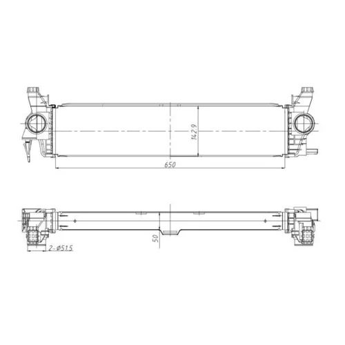 Chladič plniaceho vzduchu NRF 309383 - obr. 4