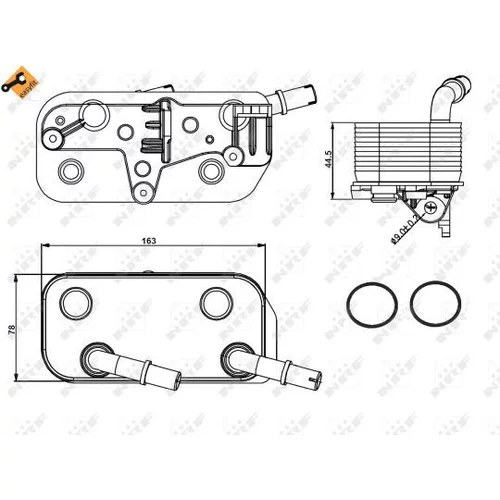 Chladič oleja automatickej prevodovky NRF 31189 - obr. 4