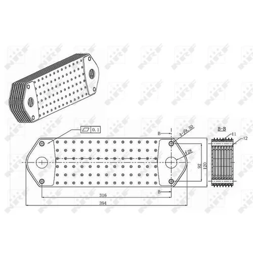 Chladič motorového oleja NRF 31196 - obr. 4