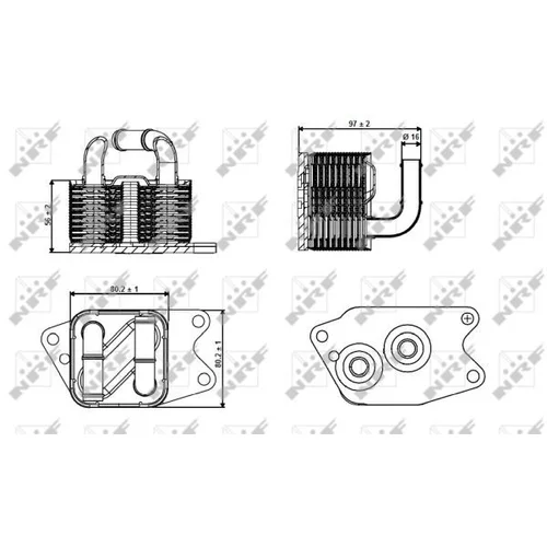 Chladič oleja automatickej prevodovky NRF 31265 - obr. 4