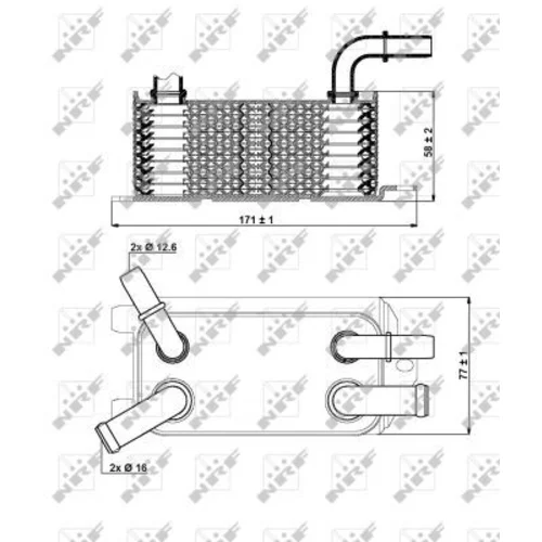 Chladič oleja automatickej prevodovky NRF 31293 - obr. 4