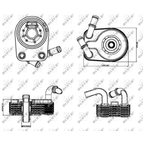 Chladič motorového oleja NRF 31322 - obr. 9