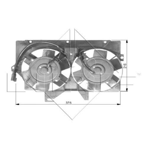 Ventilátor chladenia motora NRF 47036