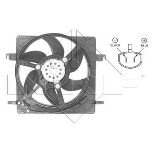 Ventilátor chladenia motora NRF 47037