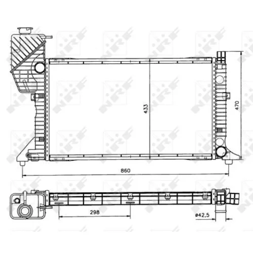 Chladič motora NRF 50557 - obr. 4