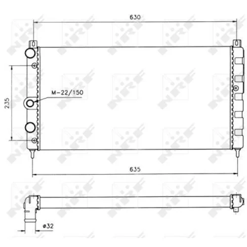 Chladič motora NRF 50560 - obr. 3