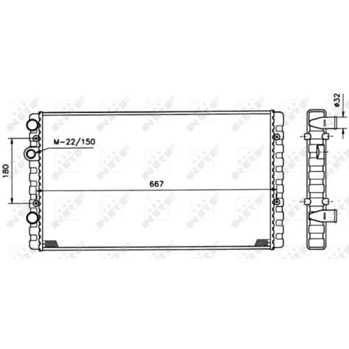 Chladič motora NRF 509521 - obr. 3