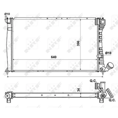 Chladič motora NRF 509601 - obr. 3