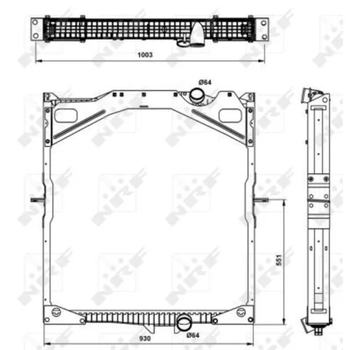 Chladič motora NRF 509702 - obr. 4