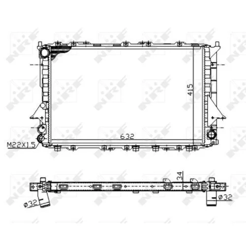 Chladič motora NRF 51320A