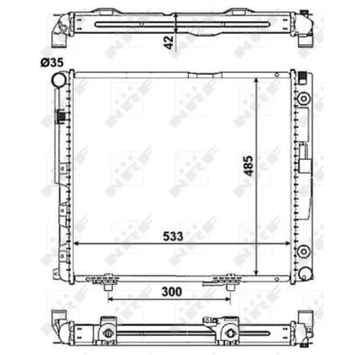 Chladič motora NRF 516573 - obr. 3