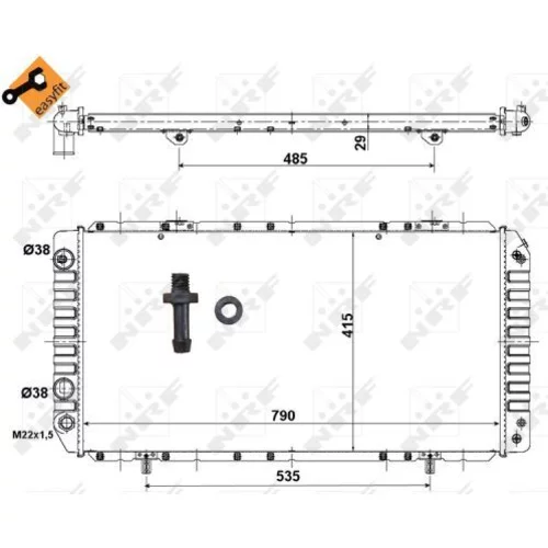 Chladič motora NRF 52062 - obr. 4