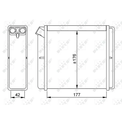 Výmenník tepla vnútorného kúrenia NRF 52219 - obr. 4