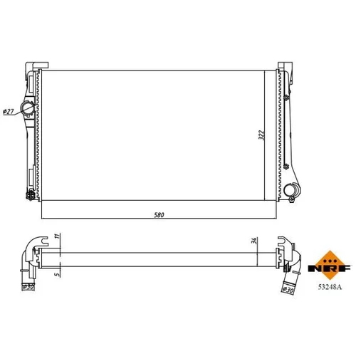 Chladič motora NRF 53248A - obr. 4