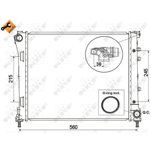 Chladič motora NRF 53525 - obr. 3