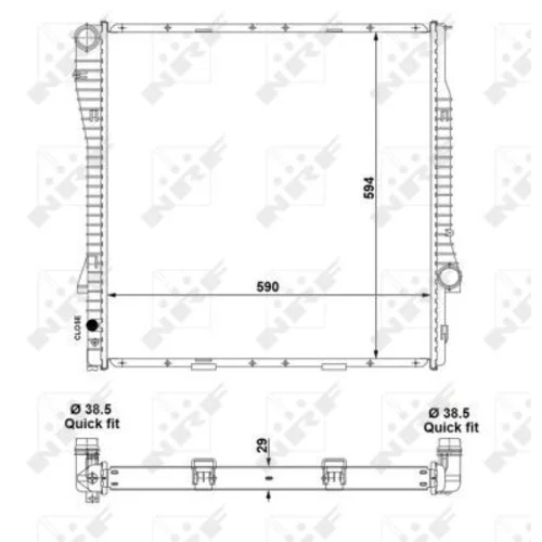 Chladič motora NRF 55330 - obr. 1