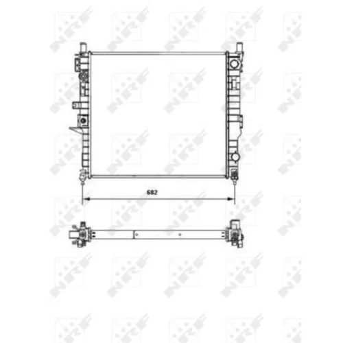 Chladič motora NRF 55335 - obr. 4