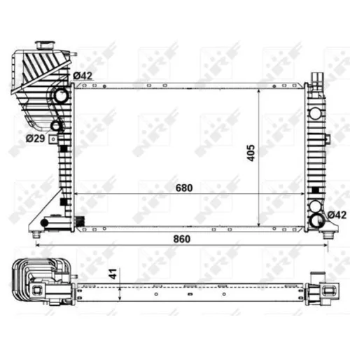 Chladič motora NRF 55348 - obr. 4