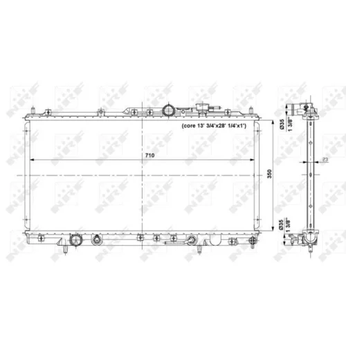 Chladič motora NRF 56019 - obr. 4