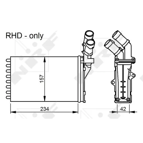 Výmenník tepla vnútorného kúrenia NRF 58034 - obr. 4