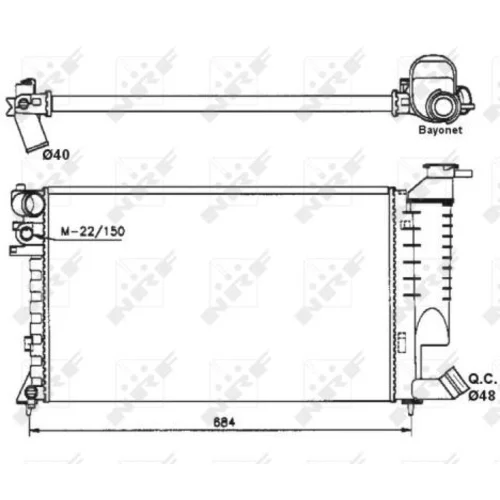 Chladič motora NRF 58183 - obr. 3