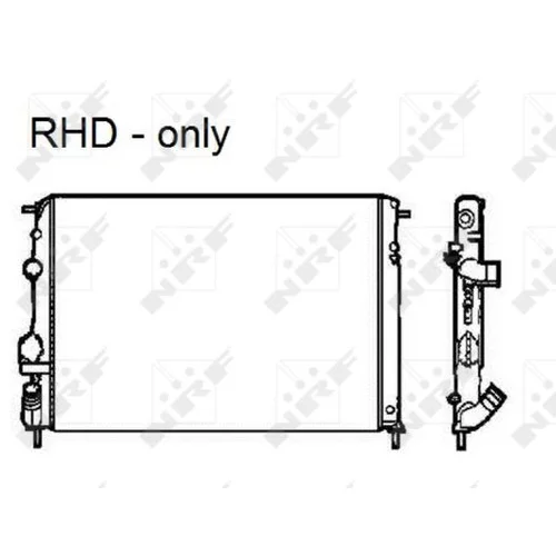 Chladič motora NRF 58326