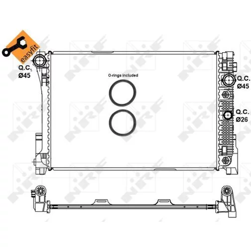 Chladič motora NRF 58335 - obr. 4