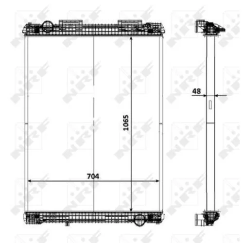 Chladič motora NRF 58370 - obr. 1