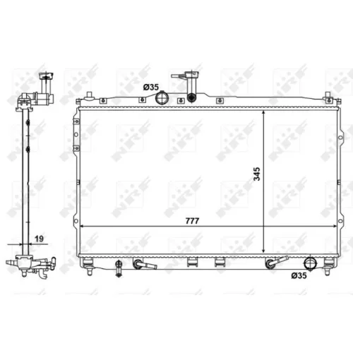 Chladič motora NRF 58421 - obr. 1