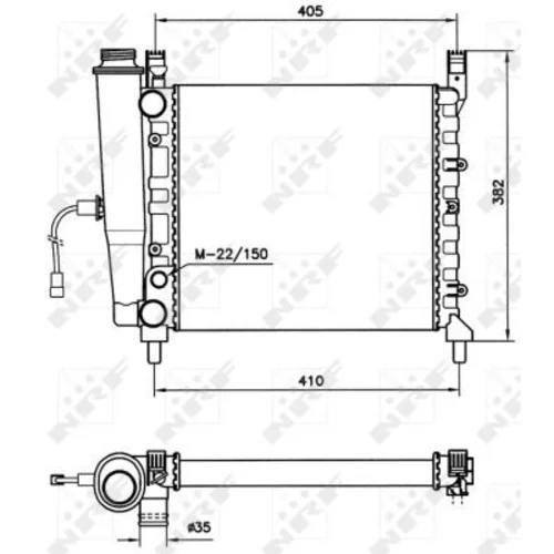 Chladič motora NRF 58731 - obr. 4