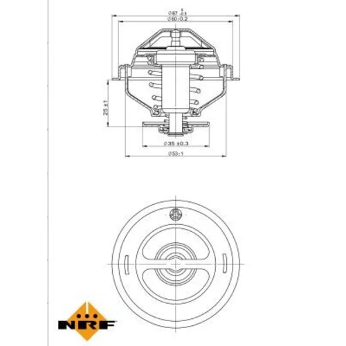 Termostat chladenia NRF 725075 - obr. 4