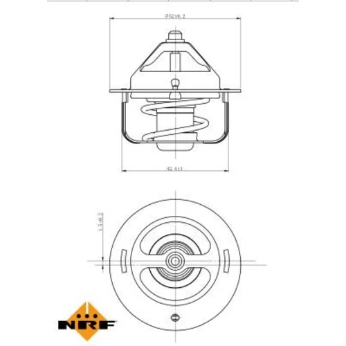 Termostat chladenia NRF 725144 - obr. 4