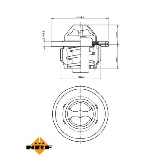 Termostat chladenia NRF 725150 - obr. 4