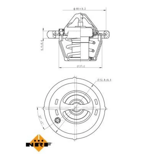 Termostat chladenia NRF 725159 - obr. 4